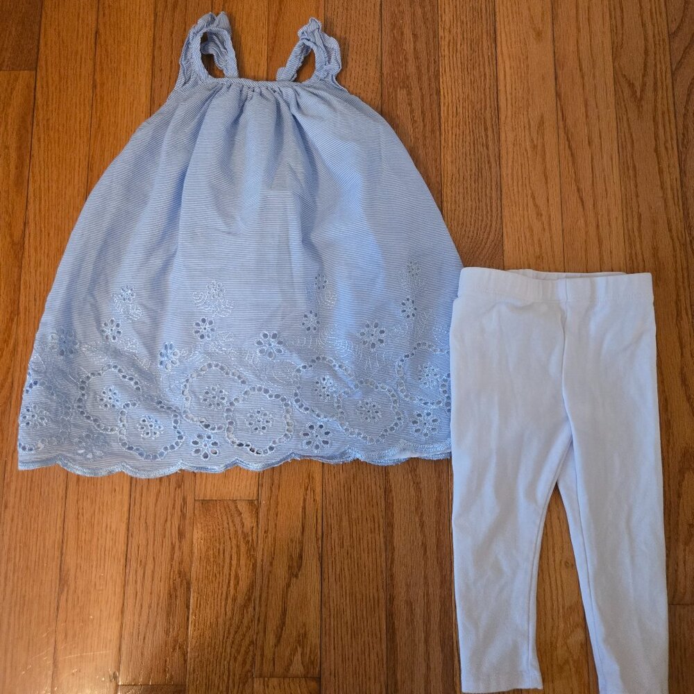 Girls size 12 Months Tahari top and bottom set